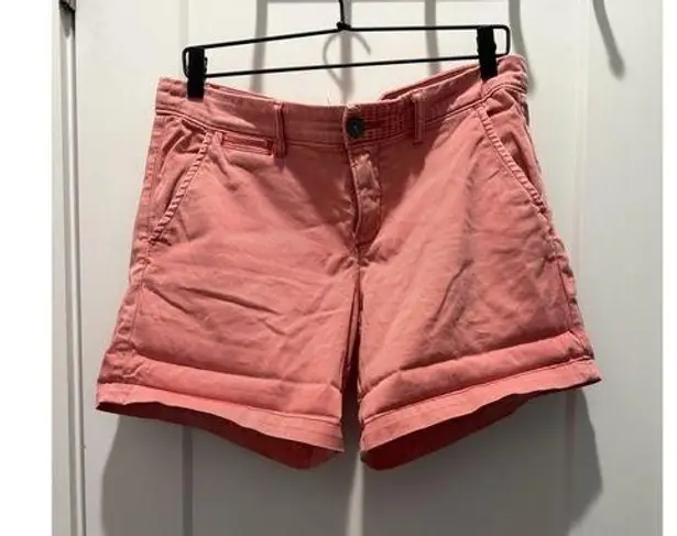 Pilcro and the Letterpress Shorts Womens 29 Salmon Zip Fly Pockets EverydayChino