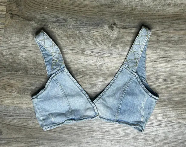 Retrofête Retrofete Denim Bra Top