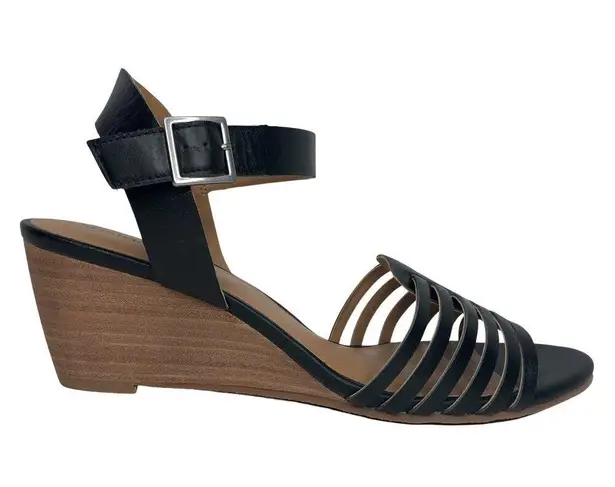 Susina Black Terra Wedge Sandal
