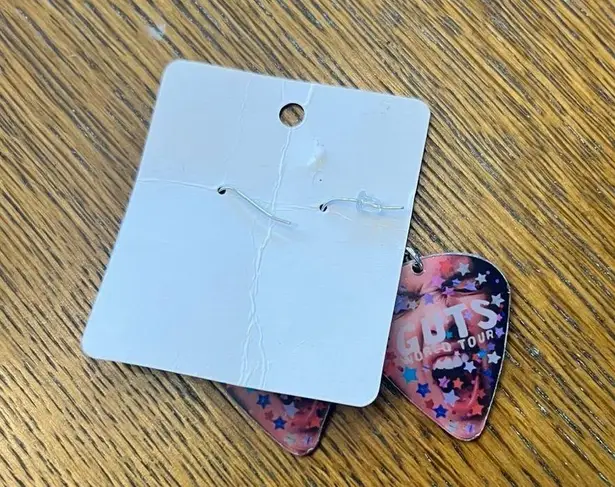 Olivia Rodrigo Guts World Tour Guitar Pick Inspired Earrings Purple