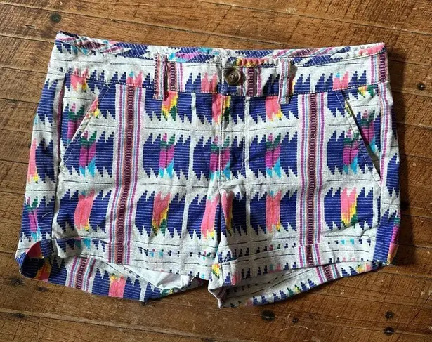 American Eagle  multicolored southwest size 6 midi shorts - Image 1