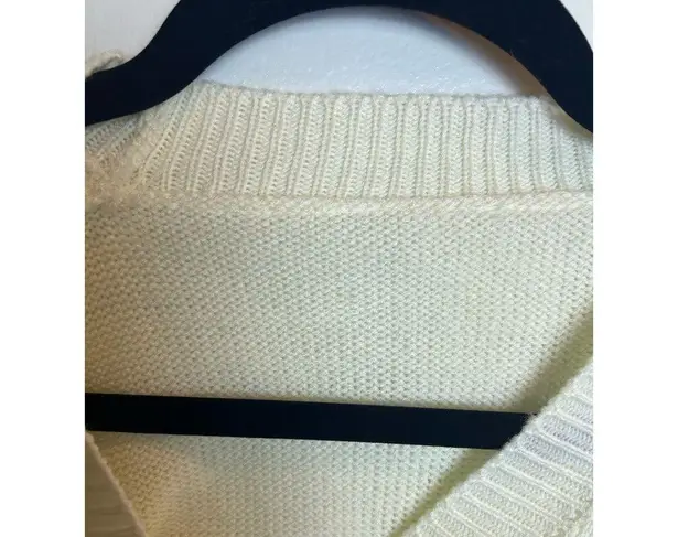 Handmade Unbranded Cottage Cream embroidery Cardigan Vintage Handmande