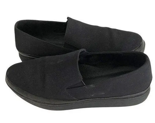 DONALD J PLINER Black Meg Slip On Shoes Fabric Rubber Size 10L