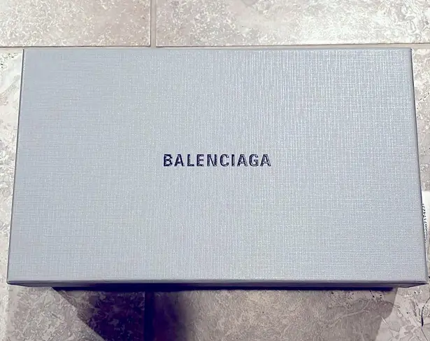 Balenciaga Knife Glitter High Heel Mules in Silver Titanium Size 37 New +DustBag