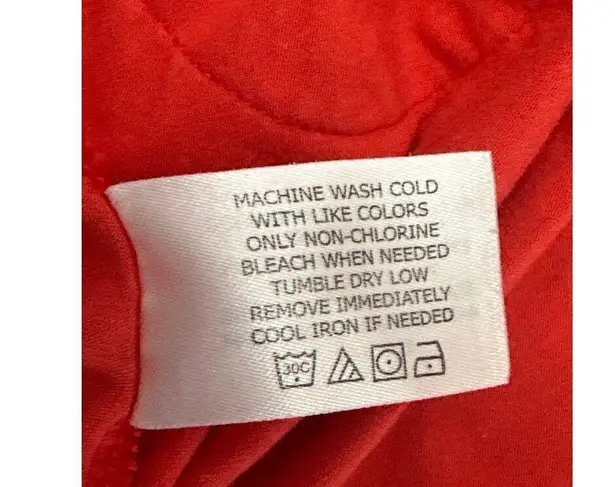 Coolibar Womens UPF 50+ Hooded Tunic Dress C over up M Red Cotton Blend Size M