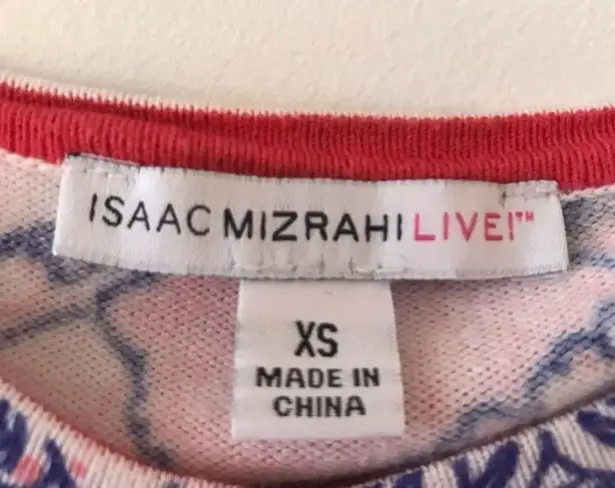 Isaac Mizrahi Live Bright Floral Cardigan XS Cardigan Sweater Dopamine Dressing