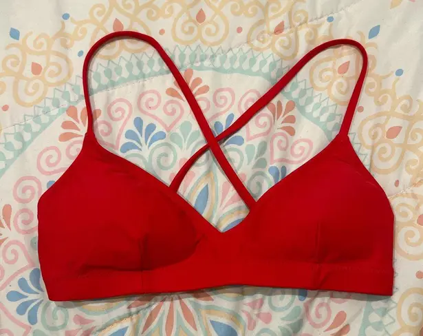 Girlfriend Collective Red Bralette