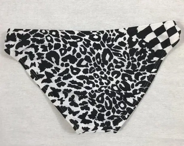Hobie Size Small.Black & White Design Pattern Bikini Bottom. New With Tags