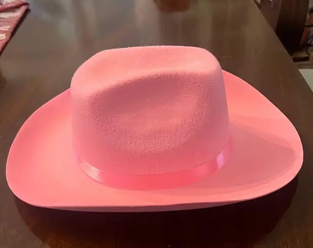 Pink felt Cowgirl Hat