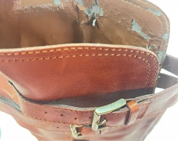 Brown Studded Tall 7M Women Knee High Riding Boots Equestrian Southwestern Boho Size 7