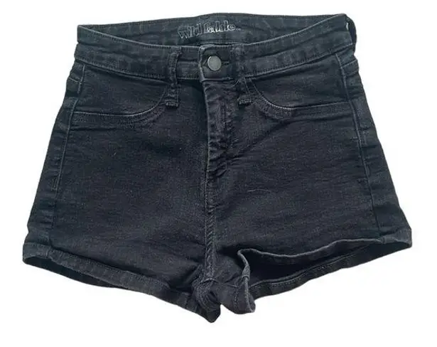 Wild Fable Black Denim High-Rise Jean Shorts Size 2