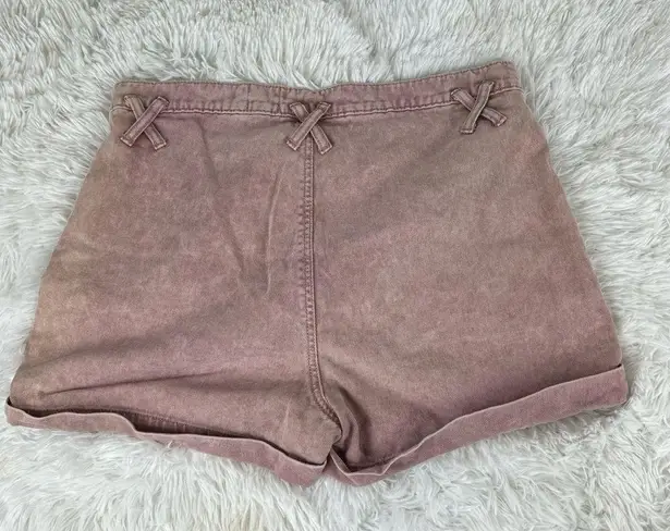 BDG  Urban Outfitters Rose Pink Acid Wash High Waisted Cuffed Shorts Size 28