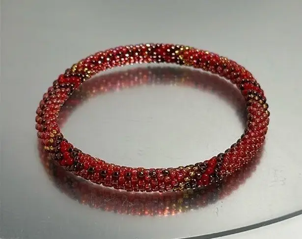 Sashka Red / Pink Bracelet 8"