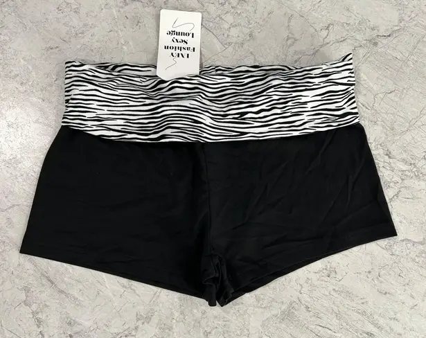 Zebra print waistband mini shorts! Cute perfect casual outfit work out Leggings Multiple Size M