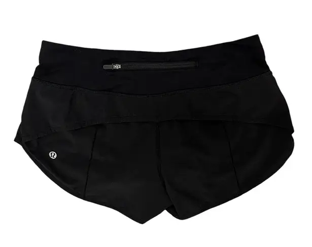 Lululemon  Speed Up Low-Rise Lined Short 2.5” in Black Size 4