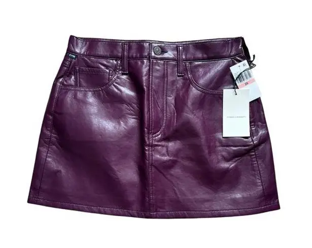 Citizens of Humanity Beatnik  Leather Mini Skirt NEW $278 SOLD OUT On Revolve