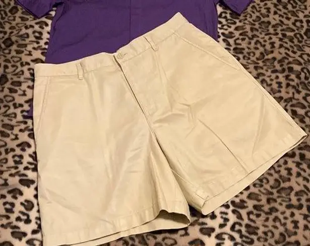 LAUREN RALPH LAUREN Shorts Women’s Size 12 Khaki Shorts Khakis Chinos Preppy Tan
