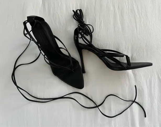 Topshop  Heels Black Strappy
