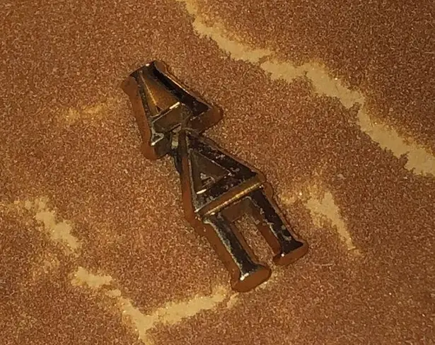 Alpha Delta Pi Lavaliere Dainty Vintage Sorority Pin Gold