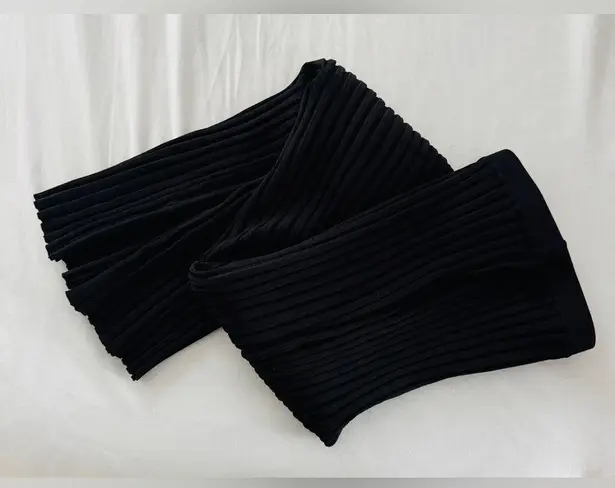 Toteme NWOT black ribbed Murano knit slip midi skirt size medium Orig. $290