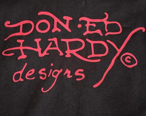 Ed Hardy Women's Purple Color Eagle Rose Cropped Zip Up Hoodie Size - Medium