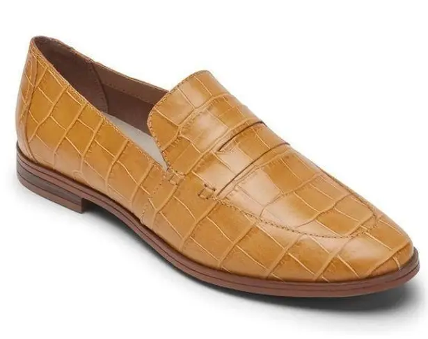 NWT Rockport TruTech Women's Size 9 Tan Leather Perpetua Penny Loafers