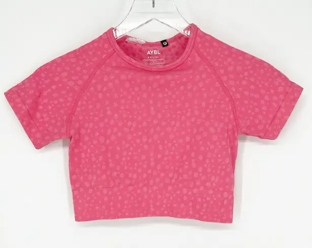 AYBL Cropped Short Sleeve Top S Pink