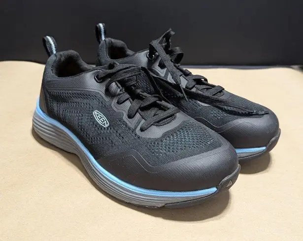 Keen Sparta II Work Shoes Sneakers Black Lace Up Womens 8 Wide Utility Workwear