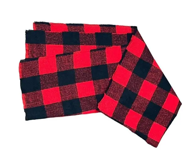 Old Navy ‎ Red Buffalo Plaid Scarf Wrap Shawl Women One Size NWT