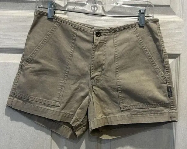 Vintage Silver 100% Cotton Khaki Shorts Size 28 Made In Canada Y2k Tan