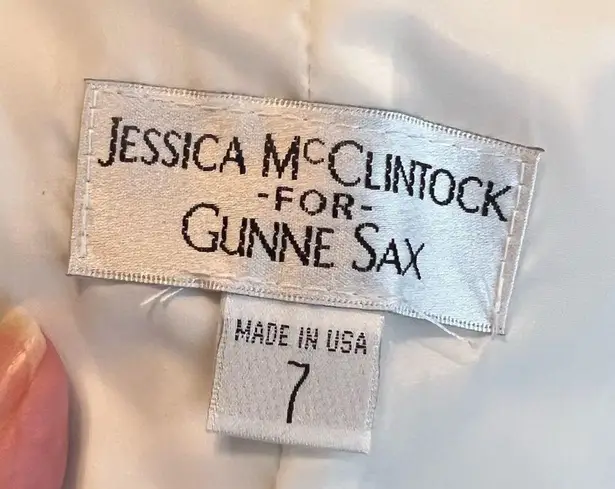 Gunne Sax VTG 90s Jessica McClintock for Strapless Formal Dress Size 7 Prom