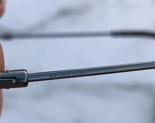 Valentino Garavani NIB Valentino Glamgloss women’s square metal pink Mirrored shield sunglasses