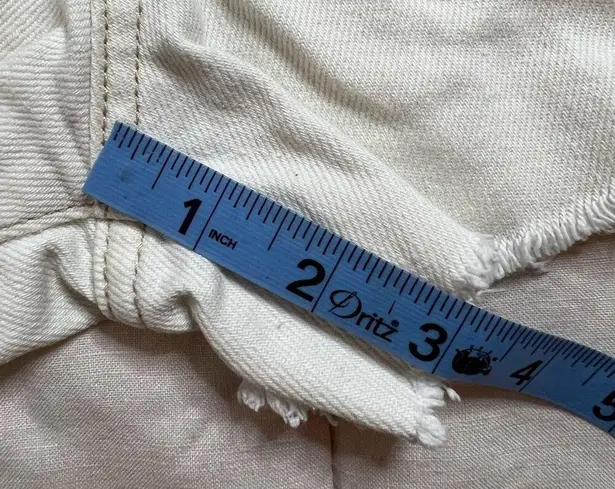 House of Harlow 1960 100% Cotton White High Rise Jean Shorts