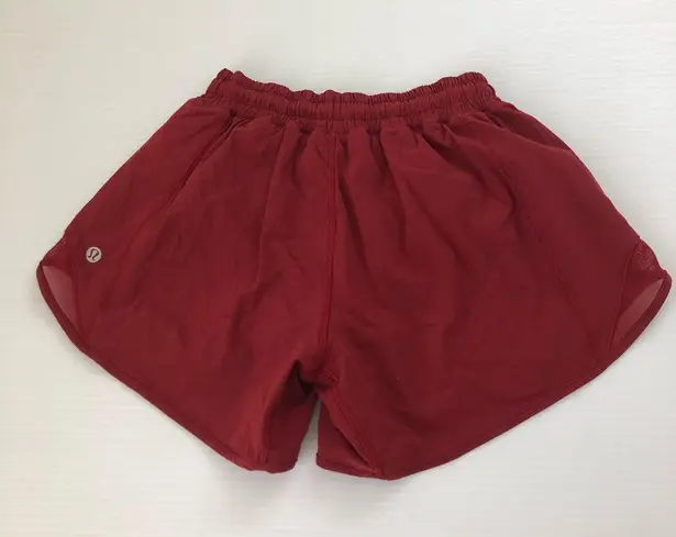 Lululemon  Hotty Hot Shorts 4” Dark Sport Red, 4