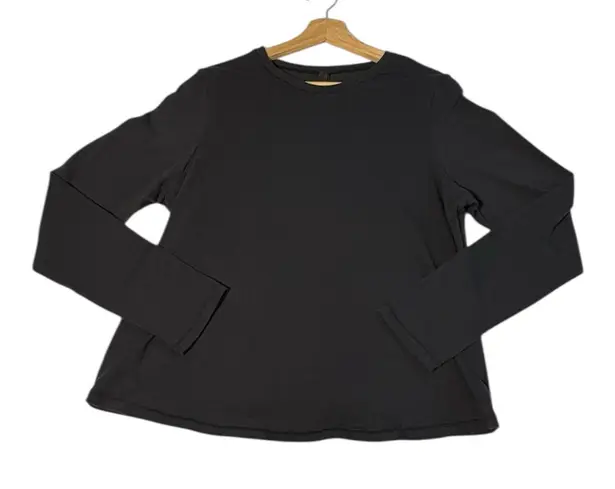 SKIMS Cotton Jersey Long Sleeve T-Shirt Women’s 3X Black Soot Stretch Basic NWT