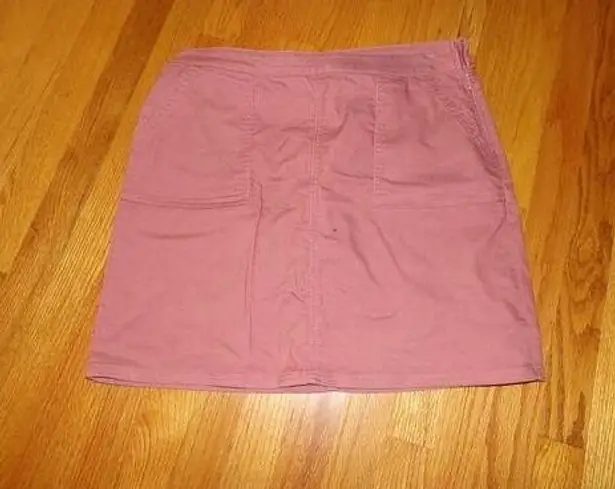 prAna  rose colored denim side zip skirt 10 Excellent 2 pockets