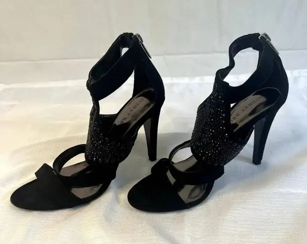 Audrey Brooke Audrey Brook Sequin Black High Heel Pumps Women's Size 8