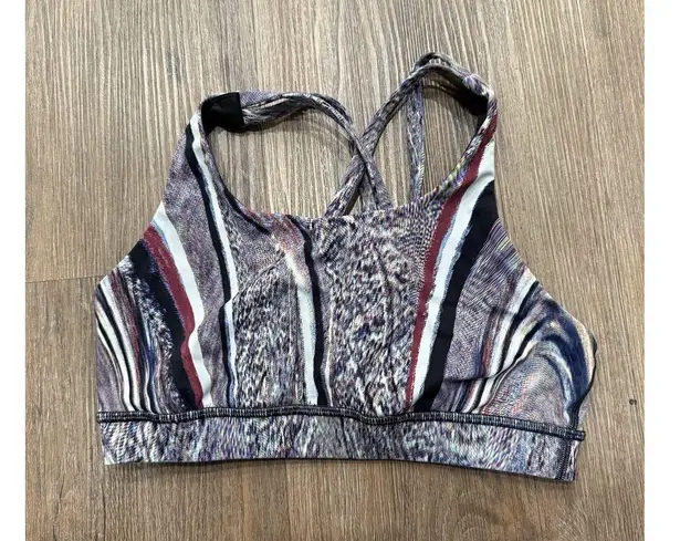 Lululemon Energy Bra (Nulux) Polychromatic Energy Bra 50g Multi Black