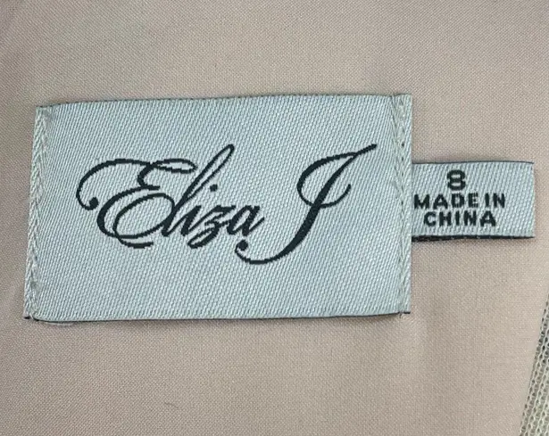 Eliza J Sequin and Fringe Blush Dress Size 8