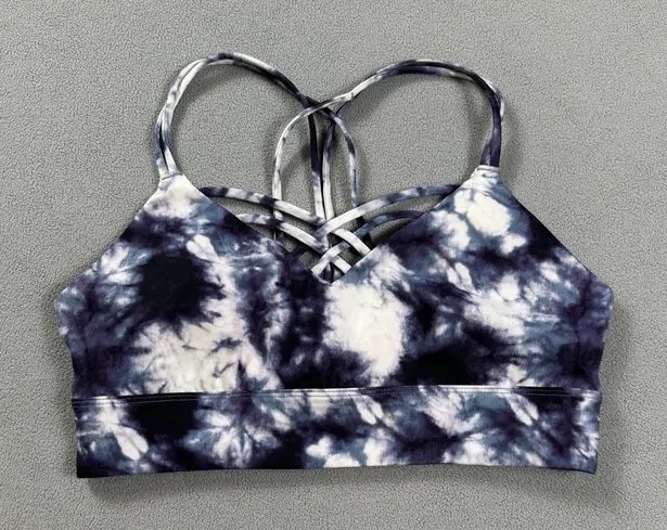 JoyLab Tie Dye Sports Bra Womens M Strappy Back Workout Activewear Gym Yoga