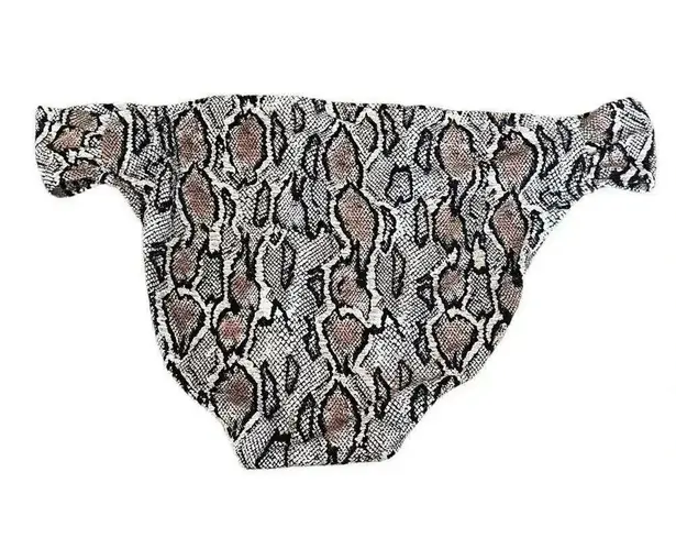 Jessica Simpson , Snake Charmer Midster Bottom Large Neutral Bikini Bottoms