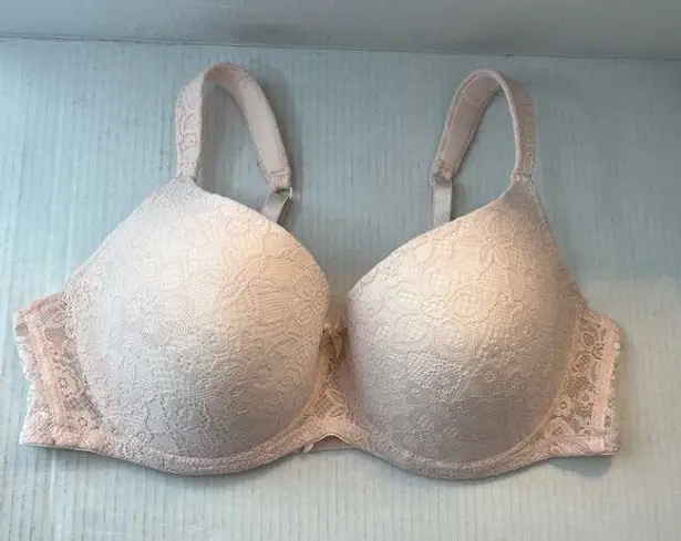 Laura Ashley Bra Lace Everyday Comfort Bra in Light Pink Sz 42D NWOT