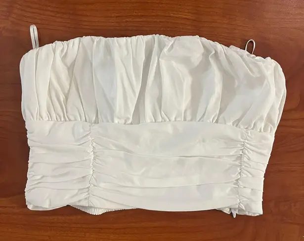 ZARA White Crop Top