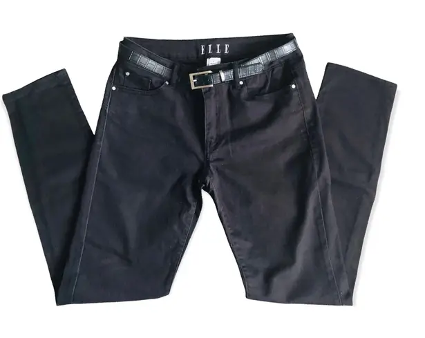 Elle Black Skinny Belted Jeans