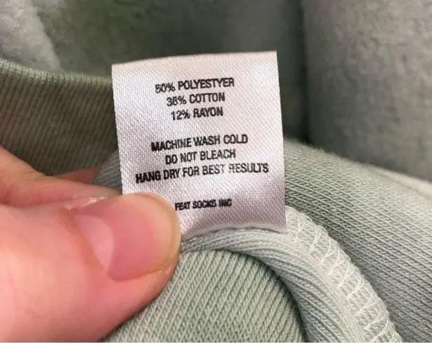 Feat BlanketBlend Matcha Crewneck Sweatshirt Unisex Size Large Green