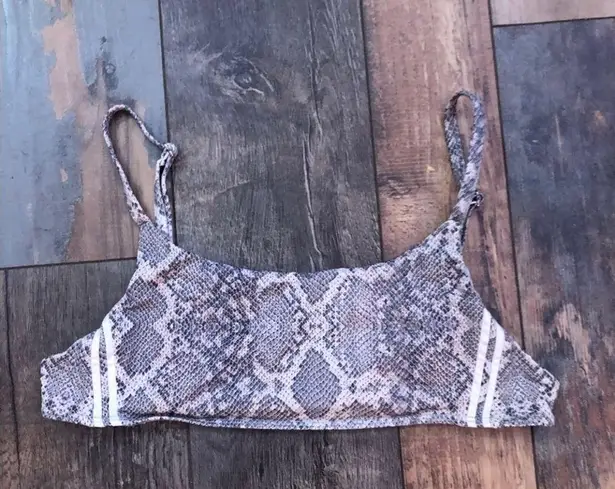 frankie's bikinis - Frankie’s Bikini Top Size Medium Snake Skin Print