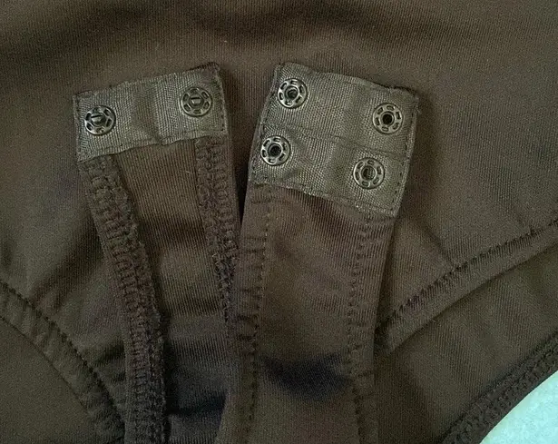 OHYES FASHION choker mock style mesh thong bodysuit zipper back NEW size L Black Size L