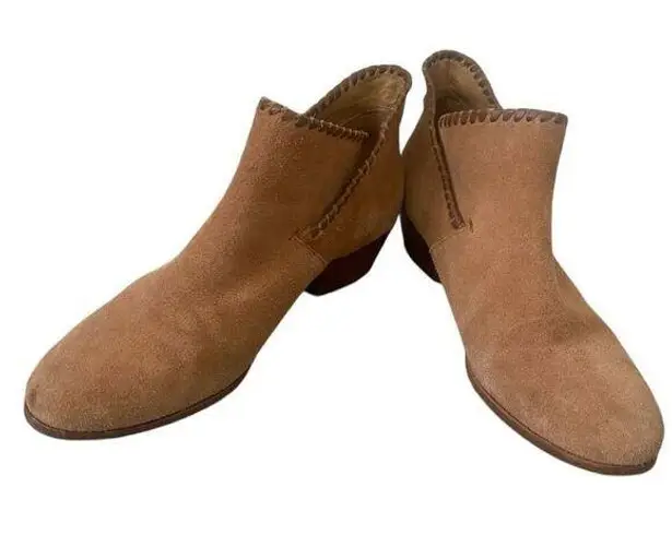 Jack Rogers  Bootie Ankle Boots Peyton Tan Beige Booties Suede US 8 M (38.5EU)