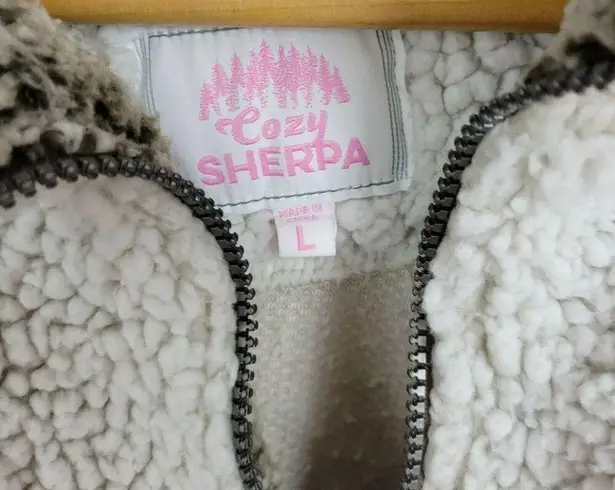 Members Mark Womens Sweater Size Large Cream Cozy Sherpa Cream Pullover