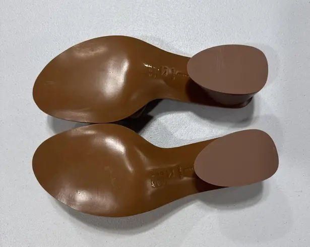 Mercedes Castillo Olga Women’s Sandals Size US 10 EU 40 Walnut Silk Nappa Brown